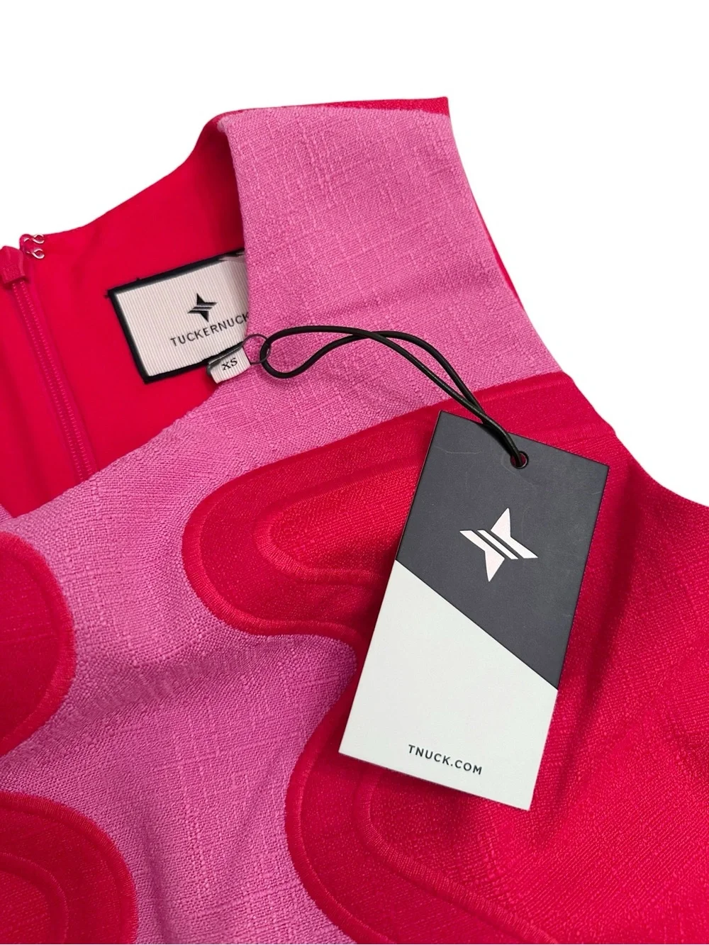 Tuckernuck Red and Pink Colorblock Marlowe Dress XS NWT